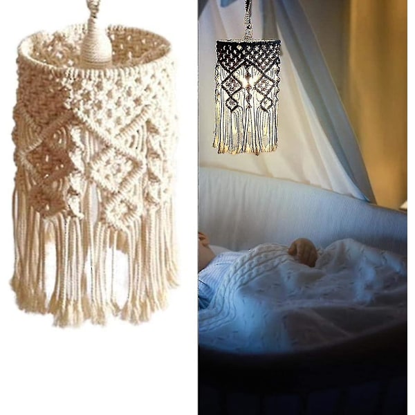Håndvævet Boho Lampskærm