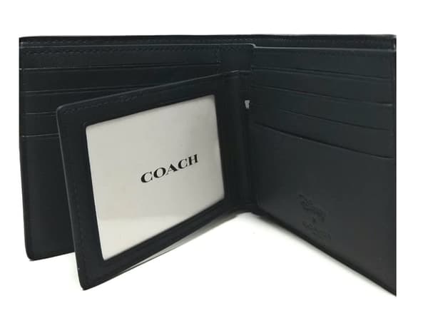 Signatur Canvas Charcoal/Sort Bifold ID-pung