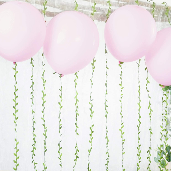 10m Lövband, Konstgjord Vinranka Löv Rep Dekoration Band Vild Djungel Växter Grönska för Babyshower Fest Bröllop H