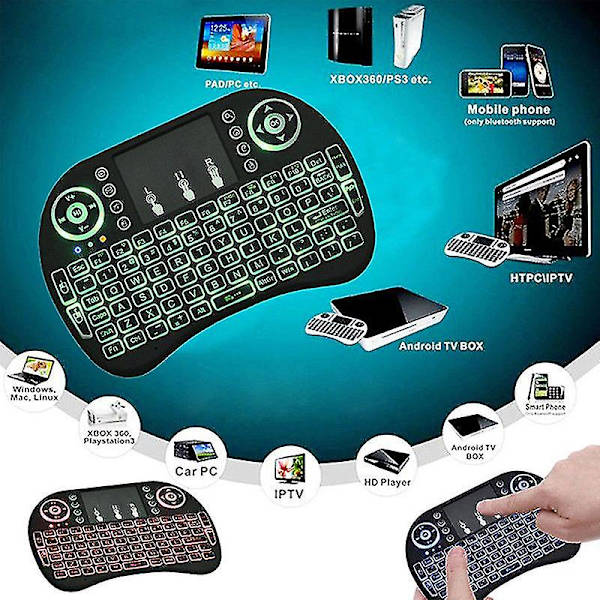 i8 Air Mouse 2.4ghz Mini Tastatur Trådløst Touchpad Air Mouse Til Android Tv Box Mini Pc