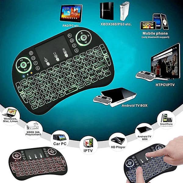 i8 Luftmus 2.4ghz Mini Tangentbord Trådlös Touchpad Luftmus För Android Tv Box Mini Pc