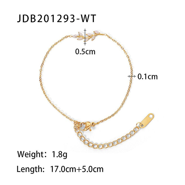 Armband Prov Stil Daglig Outfit Metalliskt Element  B1517 JDB201293-WT
