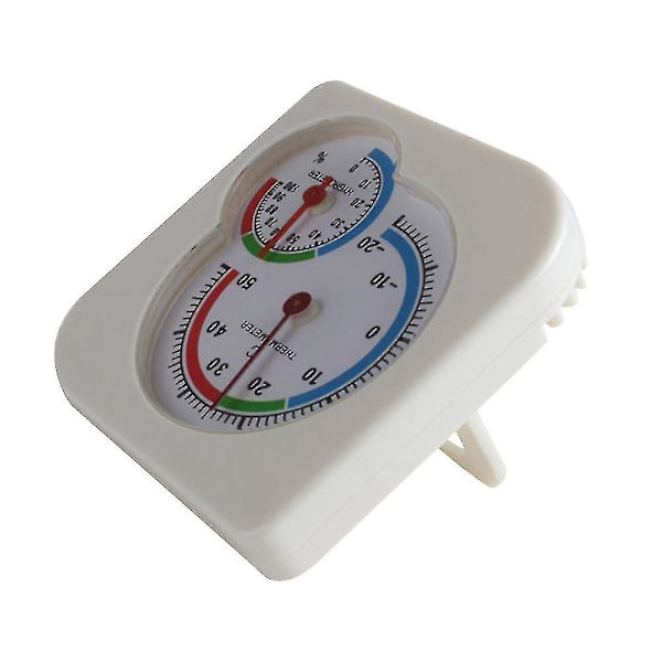 Klassisk indendørs/udendørs 2-i-1 mini præcis våd hygrometer fugtighedstermometer temperaturmåler mekanisk
