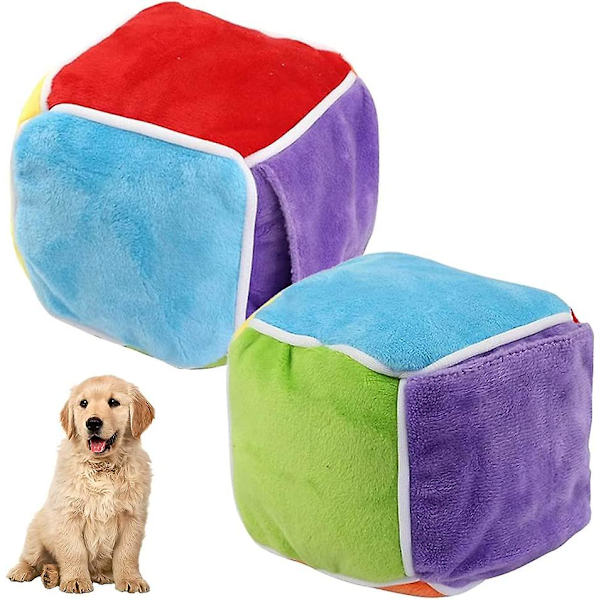 2 st hund leksak plysch hund leksak oförstörbar hund tuggleksaker hund tränare hund pussel leksaker interaktiv hund leksak