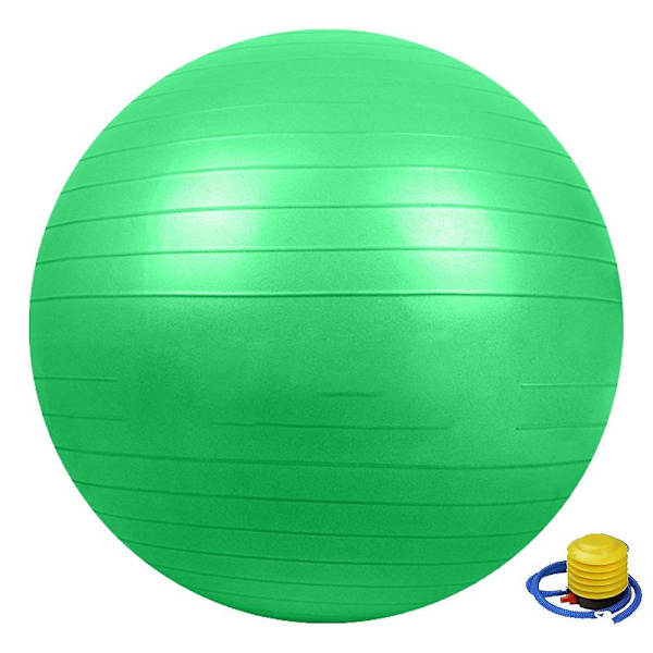 Träningsboll, Stabilitetsboll för Hemmet, Yoga, Gym Boll, Fysioboll, Schweizisk Boll, Fysioterapi Green 65CM