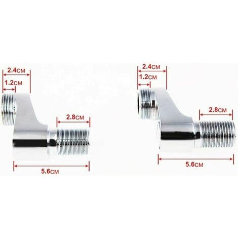 Pakke med svingbar hane-adapter 3/4\", 1/2\", klo-bruserhane, solid messing badeværelsesarmatur tilbehør