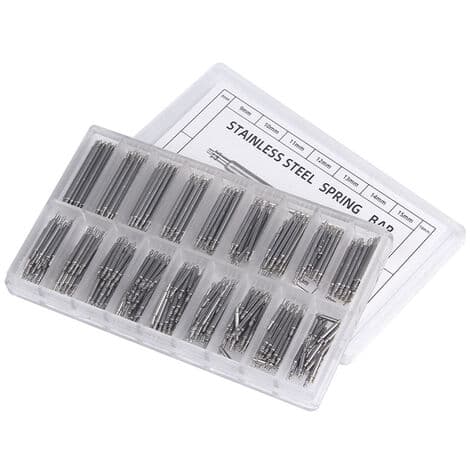 Fonepro 360-pack 8mm - 25mm Armbandsreparationskit i rostfritt stål (Silver)