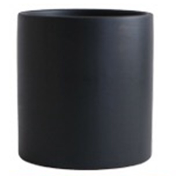 Nordisk enkel keramisk blomkruka, Morandi-stil suckulent grön växtblomkruka, modern personlig grön rädisa rosaskål (svart)
