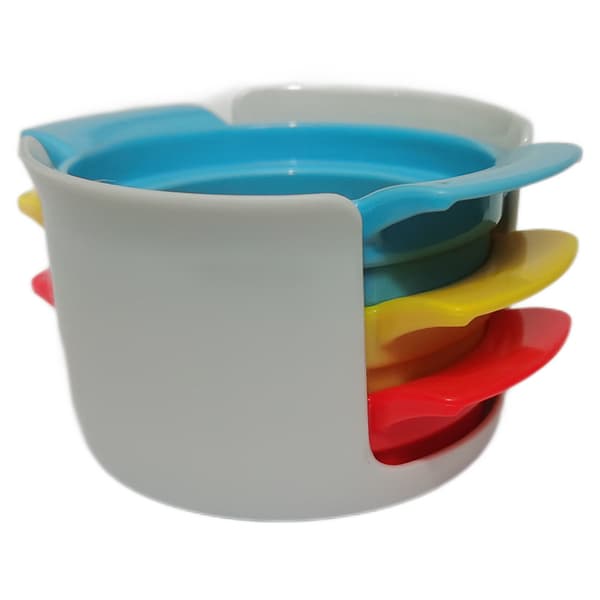 3 i 1 Hvit Eggdeler Manuell Eggkutter Hardkokt Egg