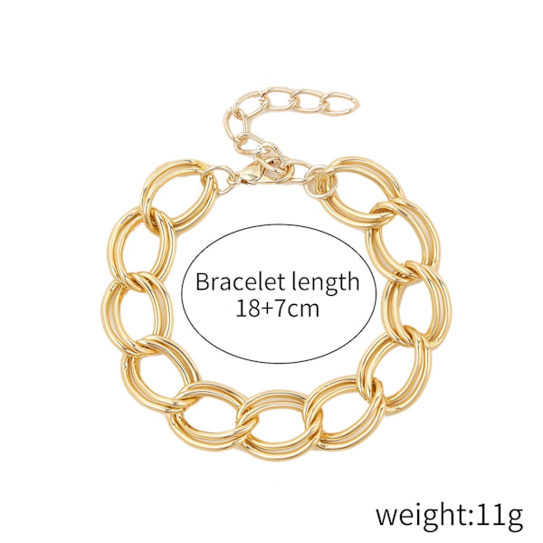 Armbånd Vintage Guld Farve Mode Smykker B2406 S2009-04