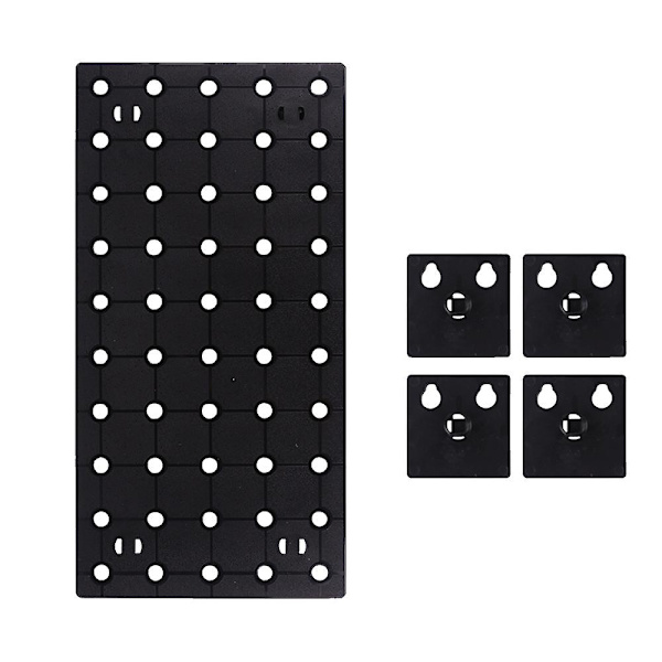 Wall Control Pegboard Rack Horizontal Pegboard - Helppo asentaa Peg Boards S black