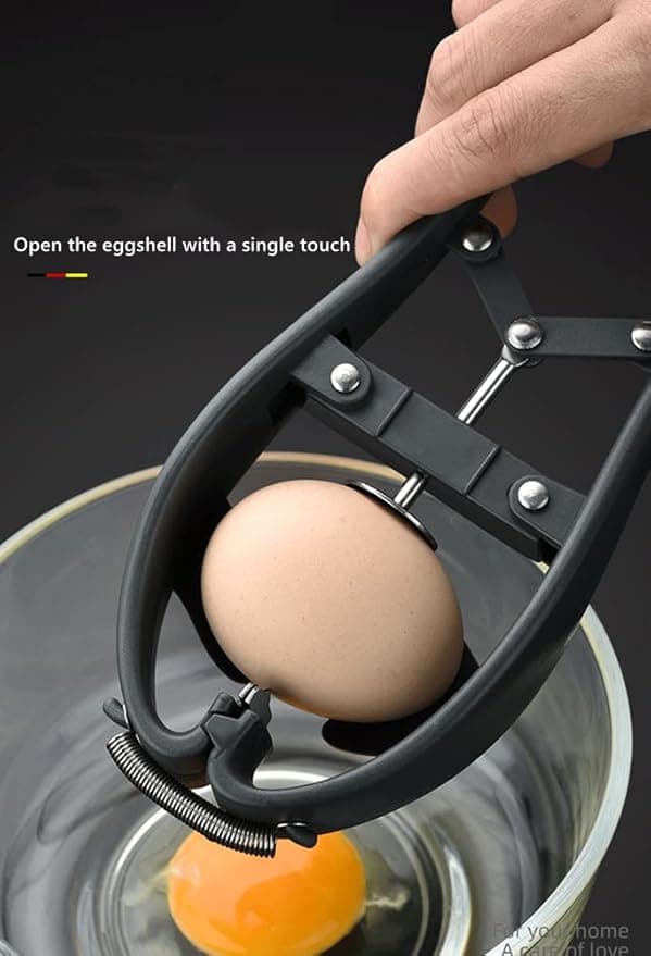 1 stk. eggknekker i rustfritt stål - Automatisk rå egg