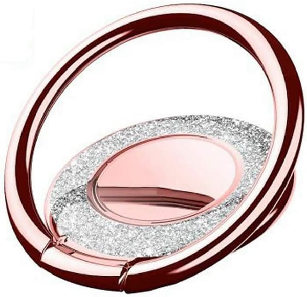 Rose Gull Mobiltelefon Ringholder Metall Glitter Universalstativ
