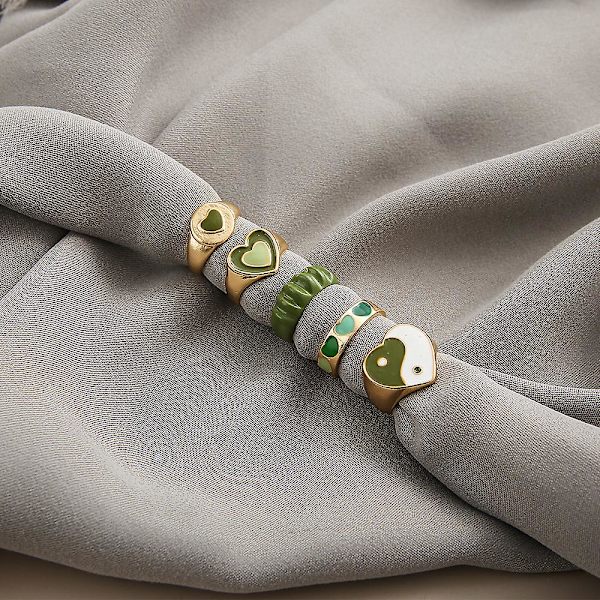 Ringe Sæt Farverigt Sommer Mode Smykker B2488 SJZ206