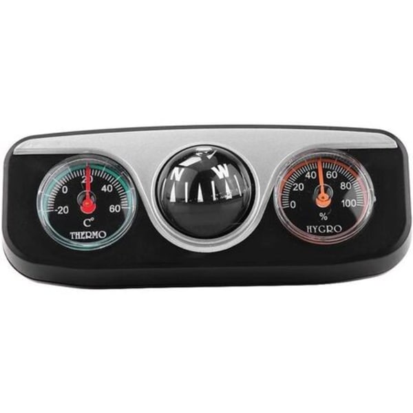 in 1 Dash Bil Lastbil Styrningsfäste Navigationskompass Termometer Hygrometer