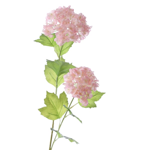Konstgjord Snöboll Viburnum Grön Hortensia 2 Huvuden Naturlig Livsliknande Real Touch Konstgjord Latex Långskaftad Hortensia för Heminredning Utomhus Bröllop D