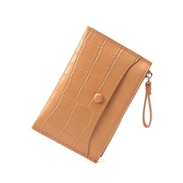 Enkel kort mini-pung til kvinder (beige)