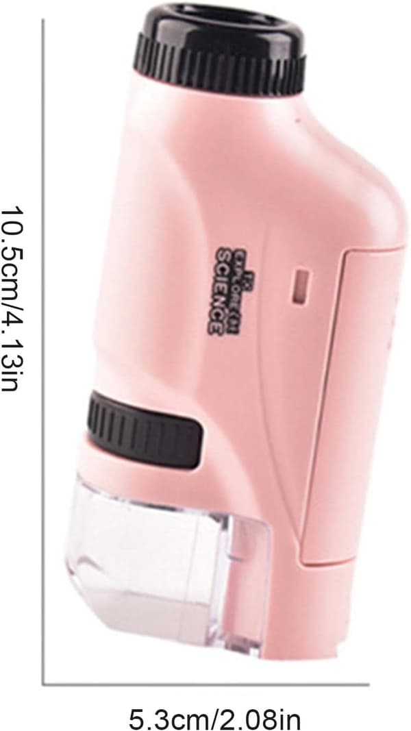 Bærbar mikroskop for barn Pink
