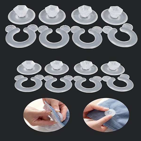 8 st täcke grippers quilt klämma bärbara filtar lakan tillbehör fästelement klämmor plast säng täcke hållare hållbara verktyg