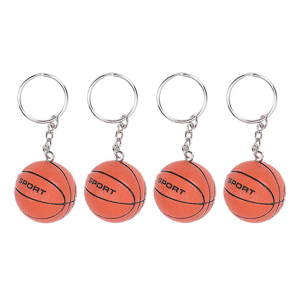 2 stk. Mini Basketball Nøgleringe Kreative Basketball Vedhæng Hængende Dekoration
