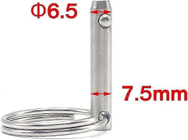WJTG Kulled i rostfritt stål, 4-pack 1/4\" snabbkopplingsstift för biminitoppbeslag