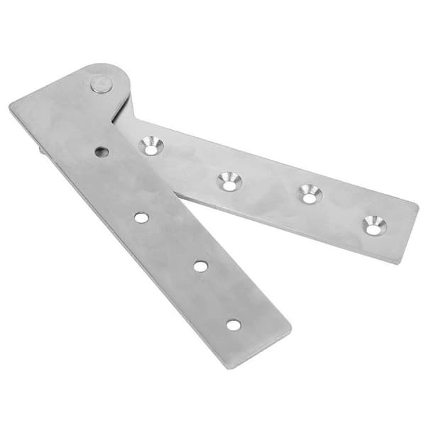 Dørhængsel i rustfrit stål, 180 graders rotation, møbelhardwaretilbehør (2 stk.)