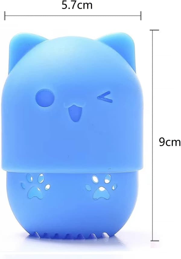 Marshmallow Foundation Sponge Silikon Reiseetui Skjønnhet