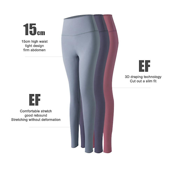 Jooga-housut Naked High Waist Honey Hip Tight - Lanseeratut Hip Fitness - Korkean vyötärön venyvät hikoilevat kompressiotreenihousut