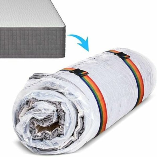 Vakuumpåse för madrass / täcken förvaringspåse - platsbesparande vakuumförvaringspåsar för latex / svampmadrass extra stor