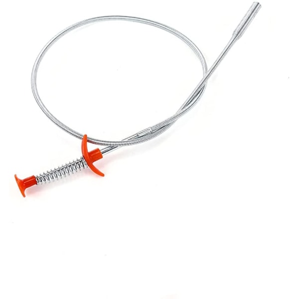 Flexibelt ormverktyg, flexibelt handfatsrör för att rensa upp för badrumsbadkar Toalett Diskbänk Långsam dränering (85 cm),