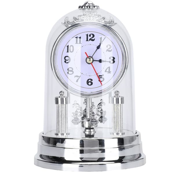 Silver digital väckarklocka antik europeisk vintage stil bords klocka silver