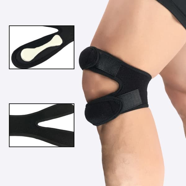 1 par One Size Fits All Neopren Justerbart Stöd Dubbelt
