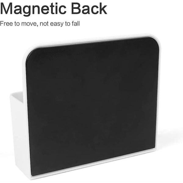 Vit Magnetic Marker Pennhållare Magnetic Whiteboard Pennhållare Dry Erase Organizer Magnetisk pennhållare för whiteboards, kylskåp, skåp och magnetiska