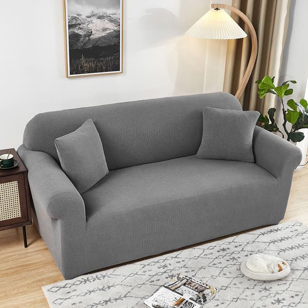 Soffaöverdrag för 1 Sitsplats, Jacquard Stretch Soffaöverdrag med Armstöd Soffaöverdrag Dekoration för Vardagsrum Sovrum
