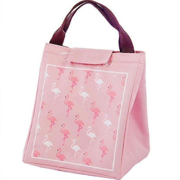 3-pack Flamingo Lunchväska Tjock Bärbar Vattentät Isoleringspåse Aluminiumfolie Värmeisolering