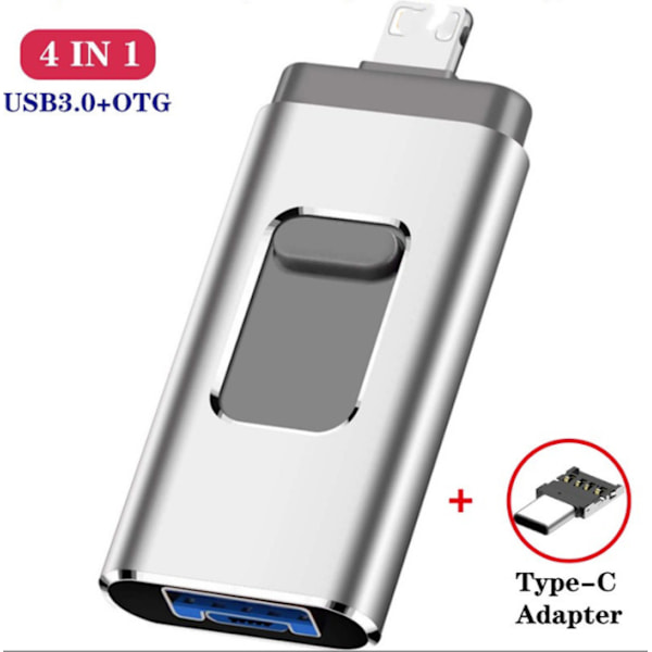 Hög hastighet mobil flash-enhet, reklam datorsystem fordonsmonterad USB-flash-enhet (silvergrå, USB2.0 16G)