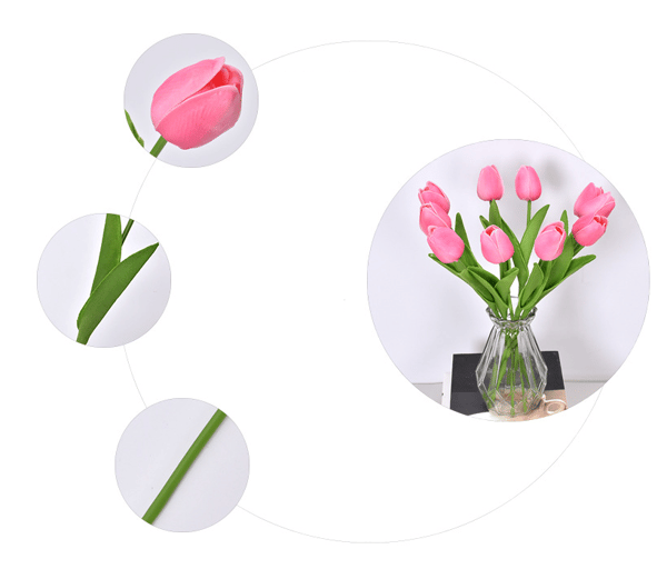 Imitation tulpanblomma full pulver 10 st