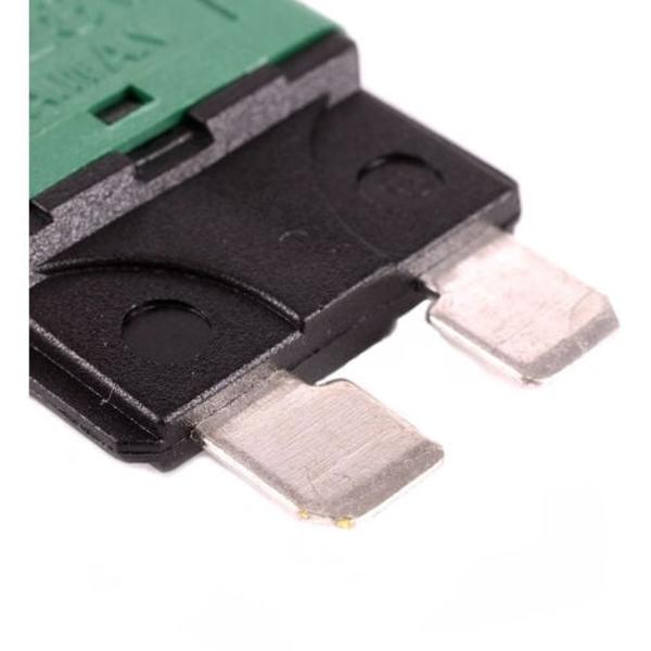 2 stk. 30A Bilsikring/Middel Reset Sikring Afbryder/Bladsikringsstik