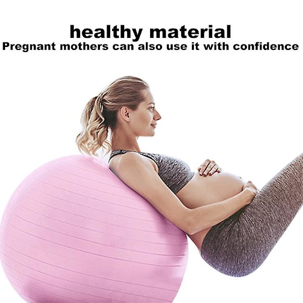 Ekstra tyk yogabold træningsbold, til balance, stabilitet, graviditet og fysioterapi Fantasy Powder 55Cm
