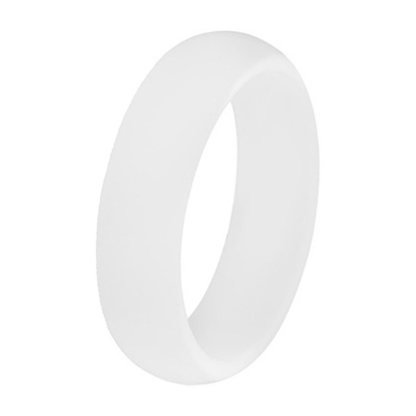 7 st. Dammode Silikon Mjuka Glittrande Fingerringar Fest Smycken Present White US 7