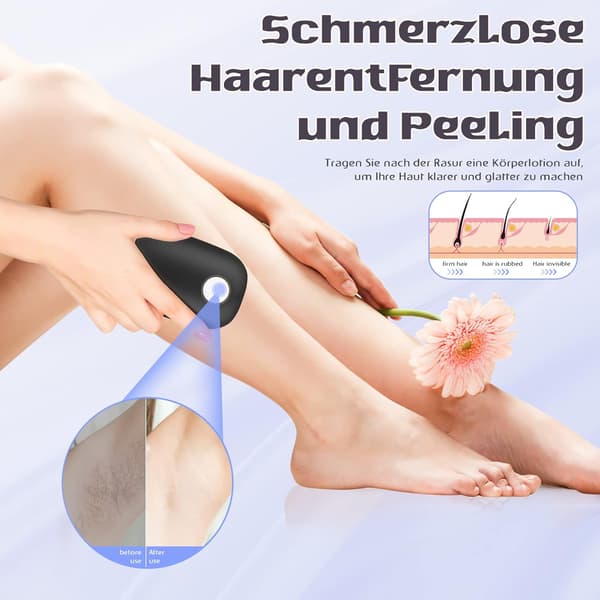 1 stk. (Sort) Nano Hår Epilator til Kvinder med Epilator Effekt
