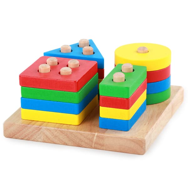 Formmatchning tredimensionellt pussel,