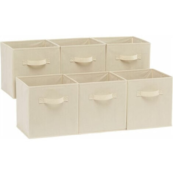 Basics 6 kpl taittuvat säilytyskupit (Beige)