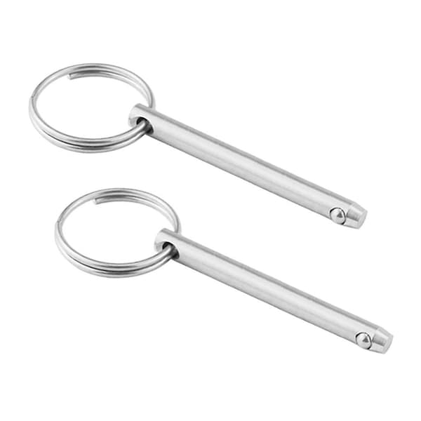 2x2 stykker 316 rustfrit stål båd top dæk hængsel quick release pin 5x51mm