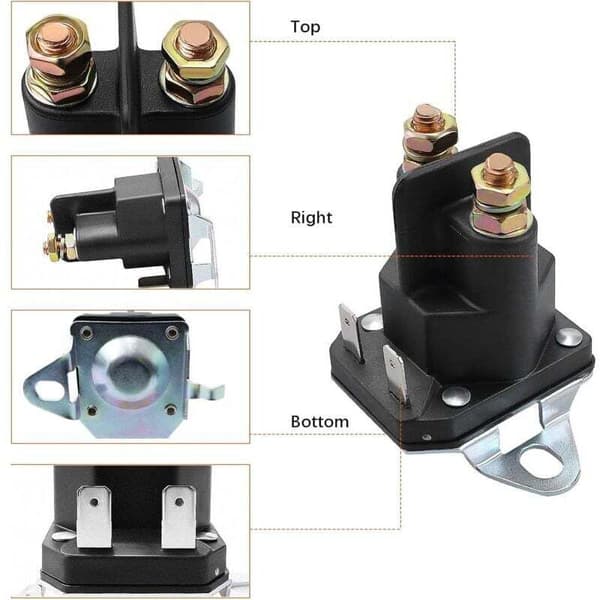 12V 4-pin startrelé, 12 volt kontaktor 211-51, egnet for gressklipper, snøscooter