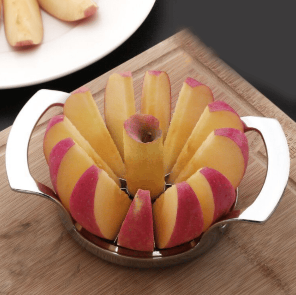 Eplekutter i 304 rustfritt stål, fruktkutter, stor fruktkutter, fruktkutter, skivekutter, kjernekutter