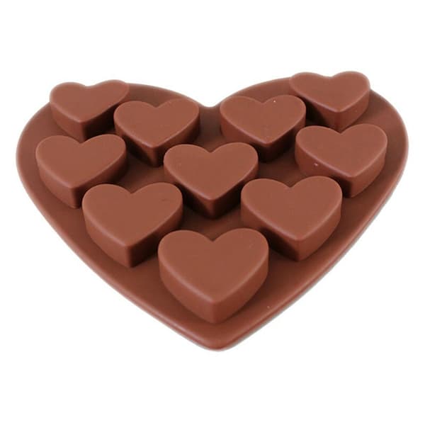 Kærlighedshjerteformede Silikonforme ?? chokolade til fondantkage