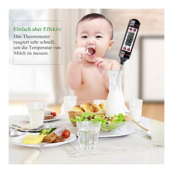 Husholdningstermometer Elektronisk Digital Madtermometer Sort (-50℃～300℃)