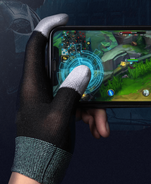 Gaming handsker til mobilspilcontroller, taktile handsker, sort