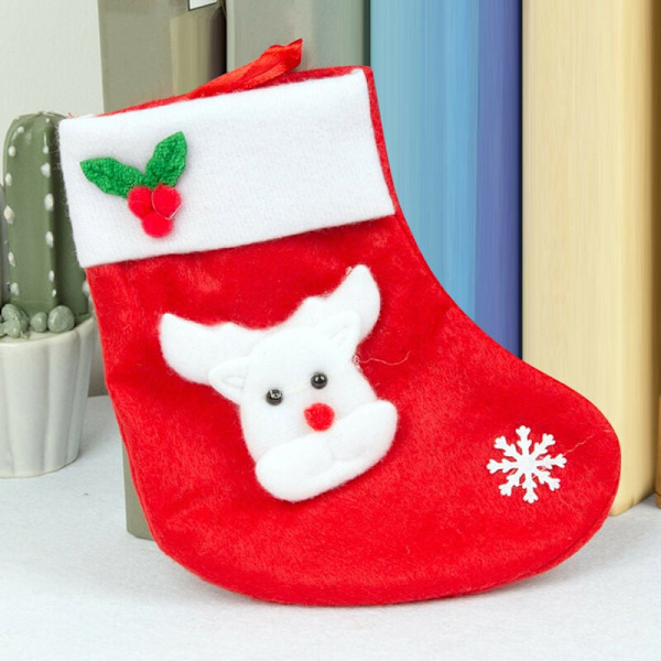 Julklappsstrumpor Presentpåsar Juldekorationer Julpynt Tomte Snögubbe Strumpor Godispåse